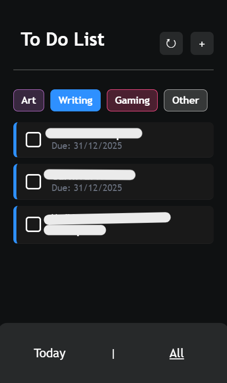Sky Planner filtering system screenshot