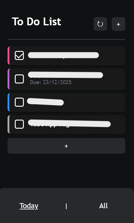 Sky Planner task overview screen 1